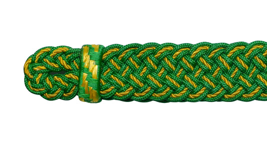 Mützenkordel Leutnant grün-gelb