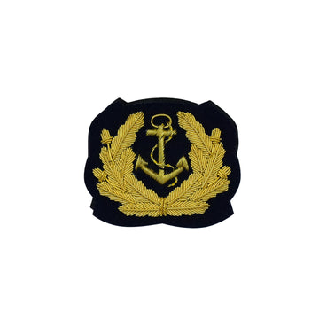 Handgestickte Marine Schirmmütze Abzeichen