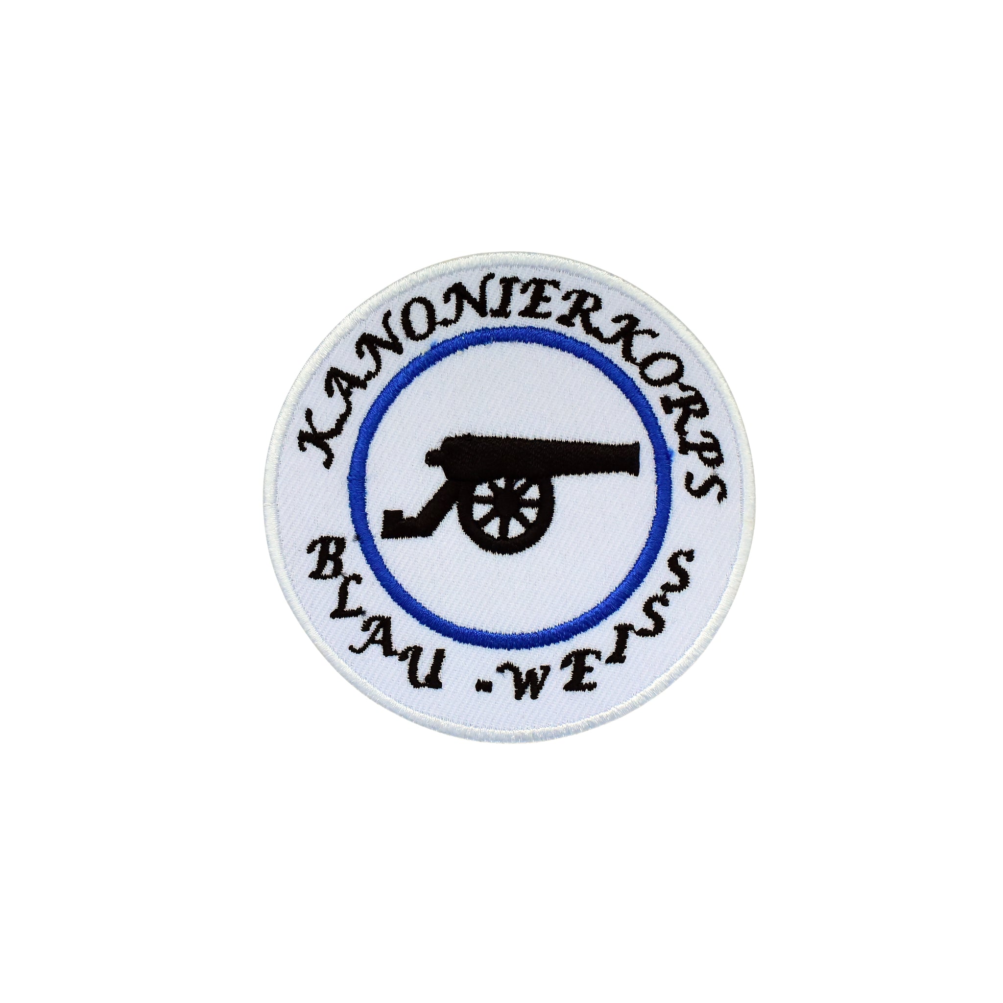 Vereins Abzeichen, Emblem, Aufnäher KANONIERKORPS BLAU - WEISS