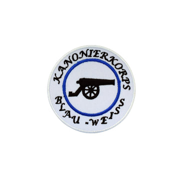 Vereins Abzeichen, Emblem, Aufnäher KANONIERKORPS BLAU - WEISS