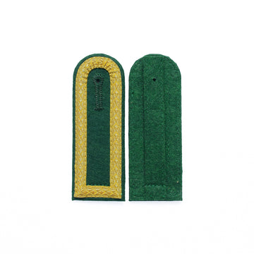 Verein Schulterklappen Rund Form für Feldwebel (4 Seiten Gold Tresse)