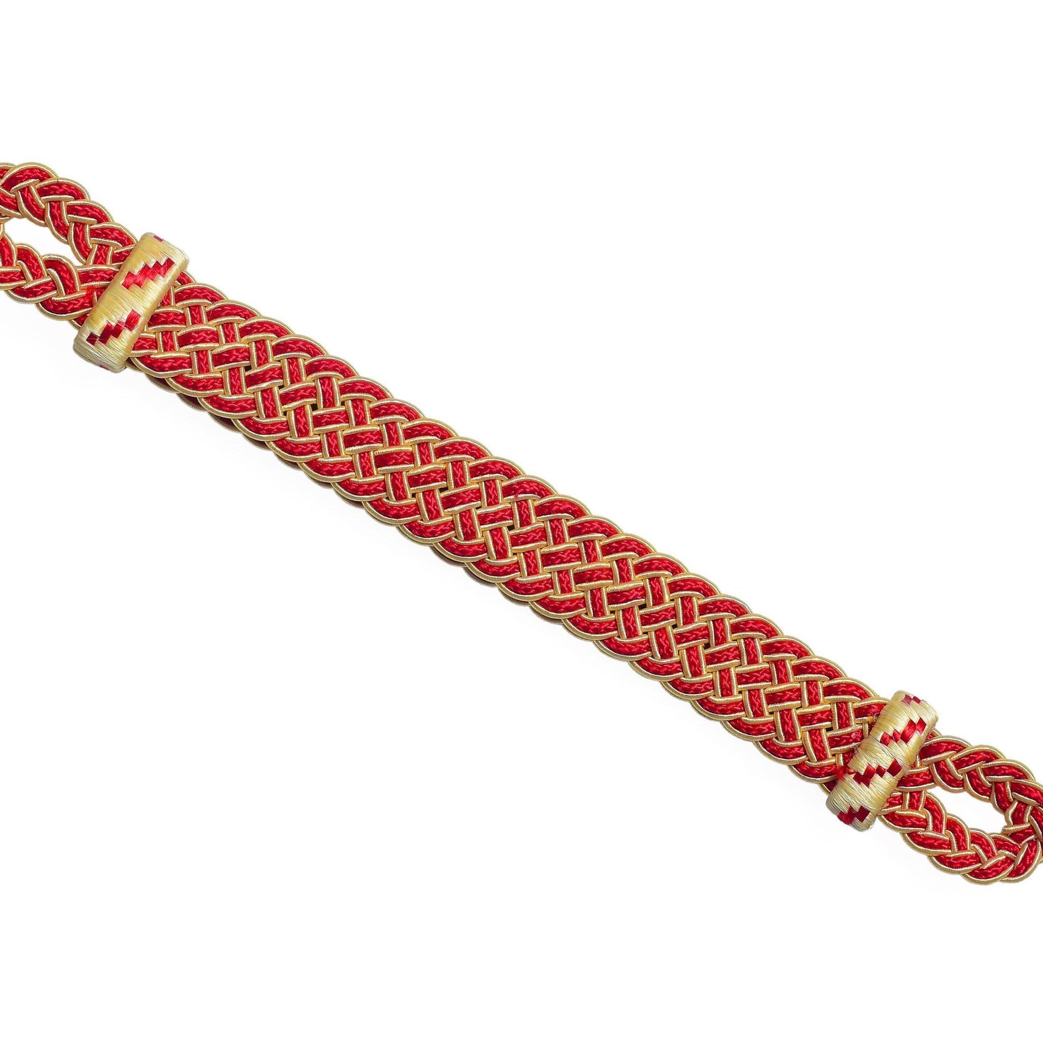 Mützenkordel Leutnant gelb-rot