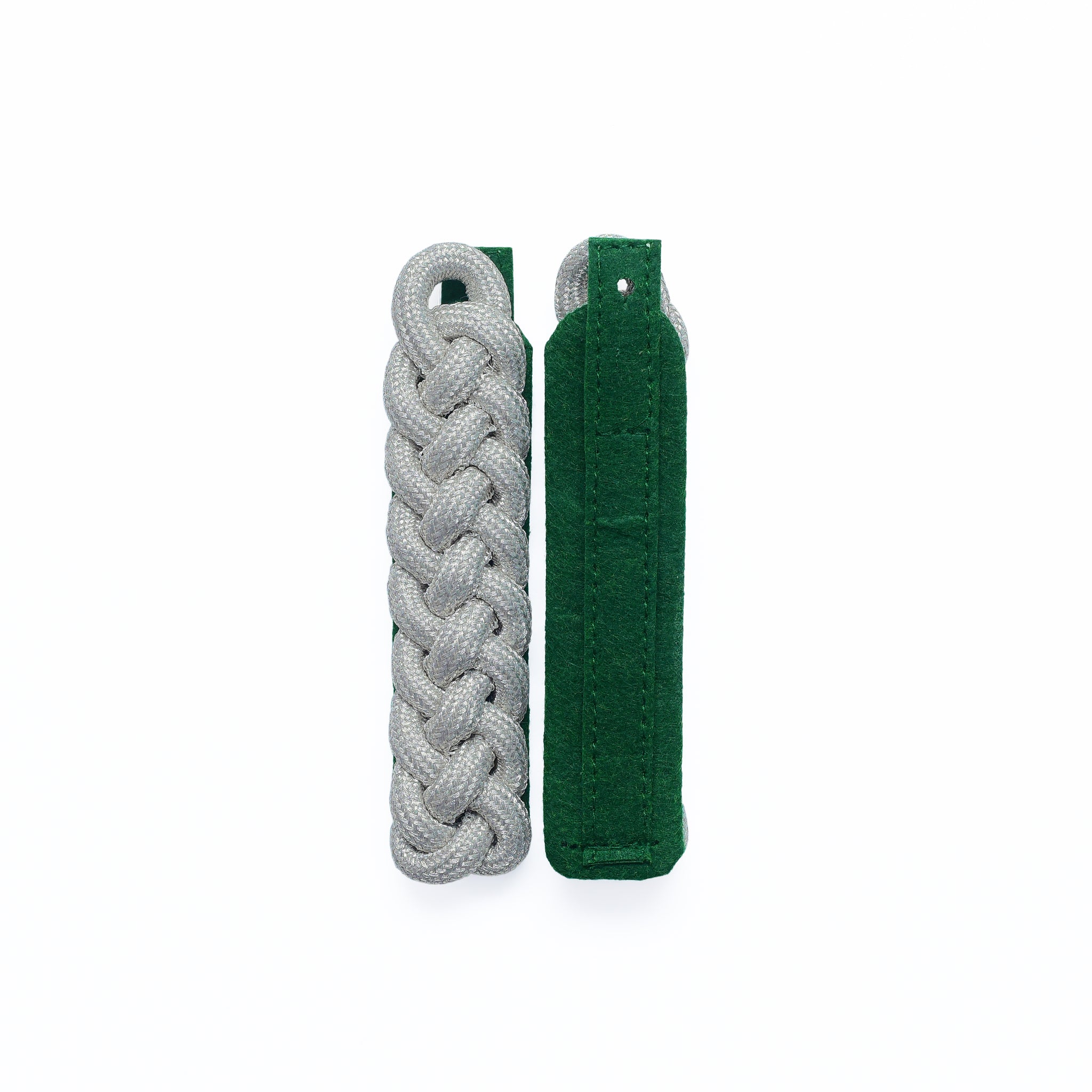 Schultergeflechte, schmal 8-bogig, silber