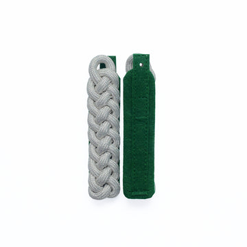 Schultergeflechte, schmal 8-bogig, silber