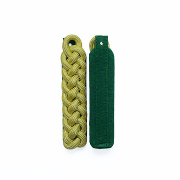 Schultergeflechte, schmal 8-bogig, gold