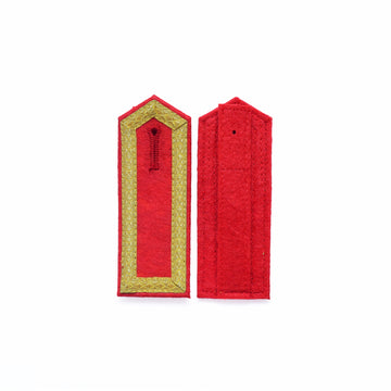 Schulterklappen mit 4 Seiten Gold Tresse