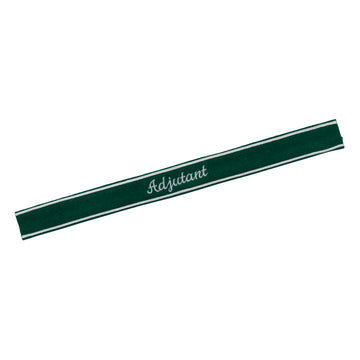 Verein Ärmelband / Ärmelstreifen Adjutant in silber auf dunkelgrünem Filz