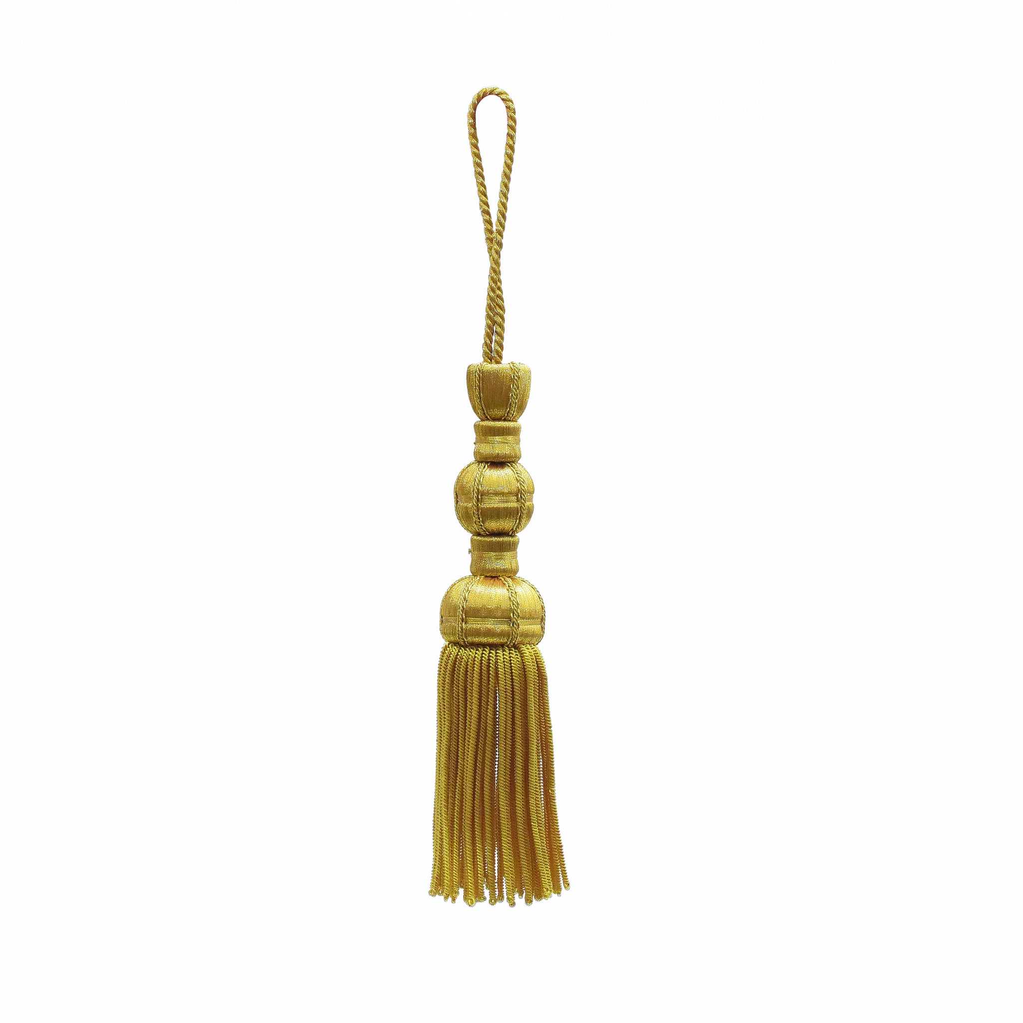 Gold Bouillonquasten mit 9cm Bouillonfransen Quaste