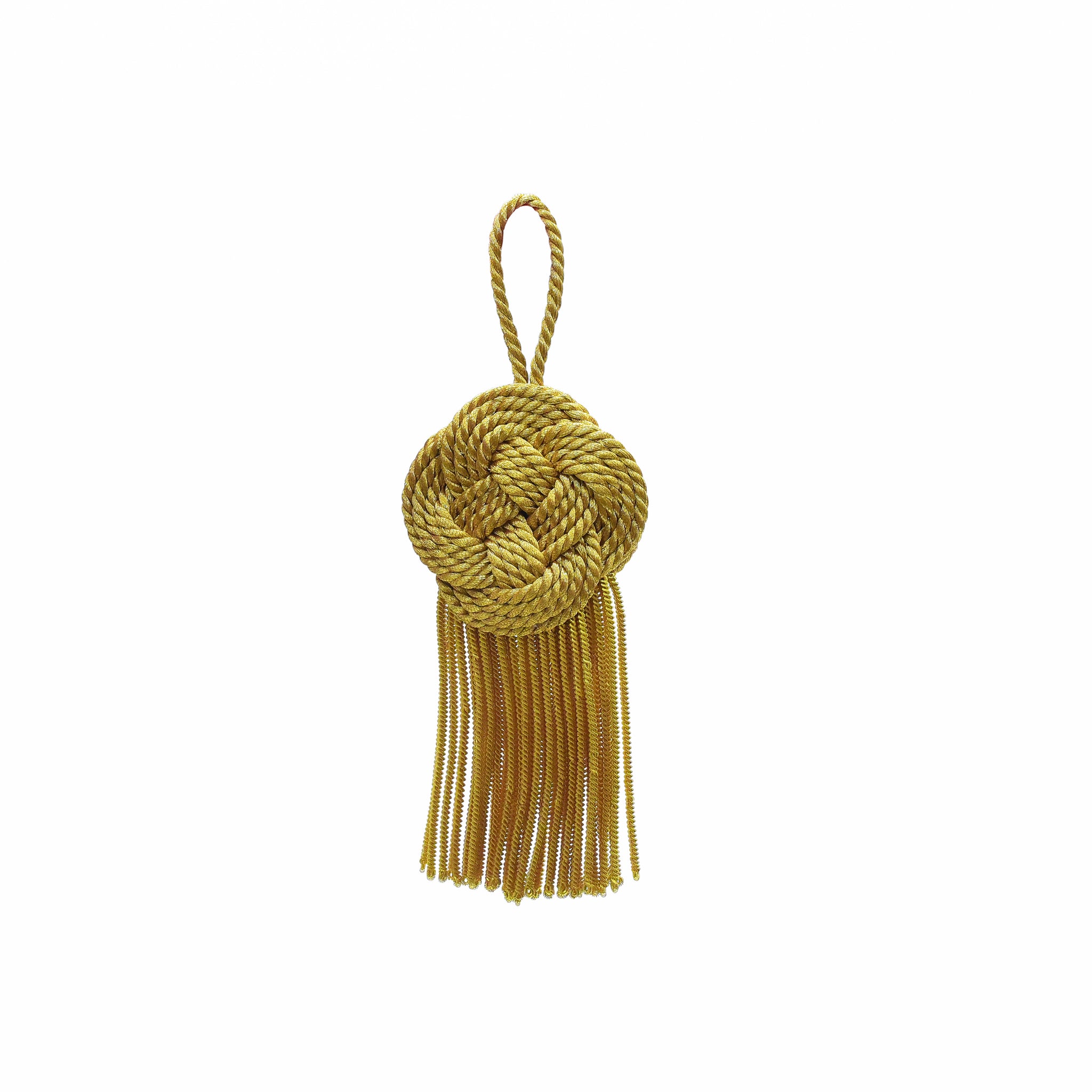Quaste Flachkopf, 8 cm Boillonfransen gold Bouillonquasten