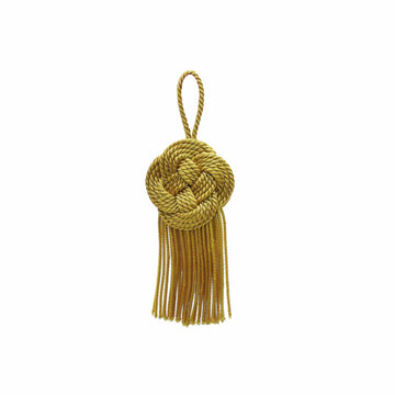 Quaste Flachkopf, 8 cm Boillonfransen gold Bouillonquasten