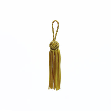 Bouillonquasten mit 10cm Bouillonfransen gold Quaste