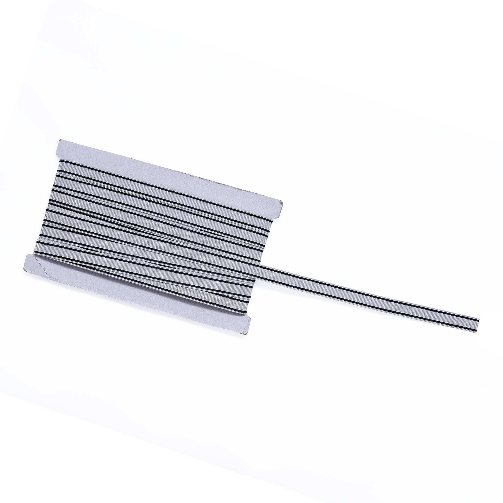 16mm Kaiserreich Tresse silber/schwarz Litze Metall draht