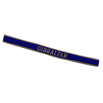 Ärmelband ”GIBRALTAR” Offiziersausführung Cuff title, gold gestickt