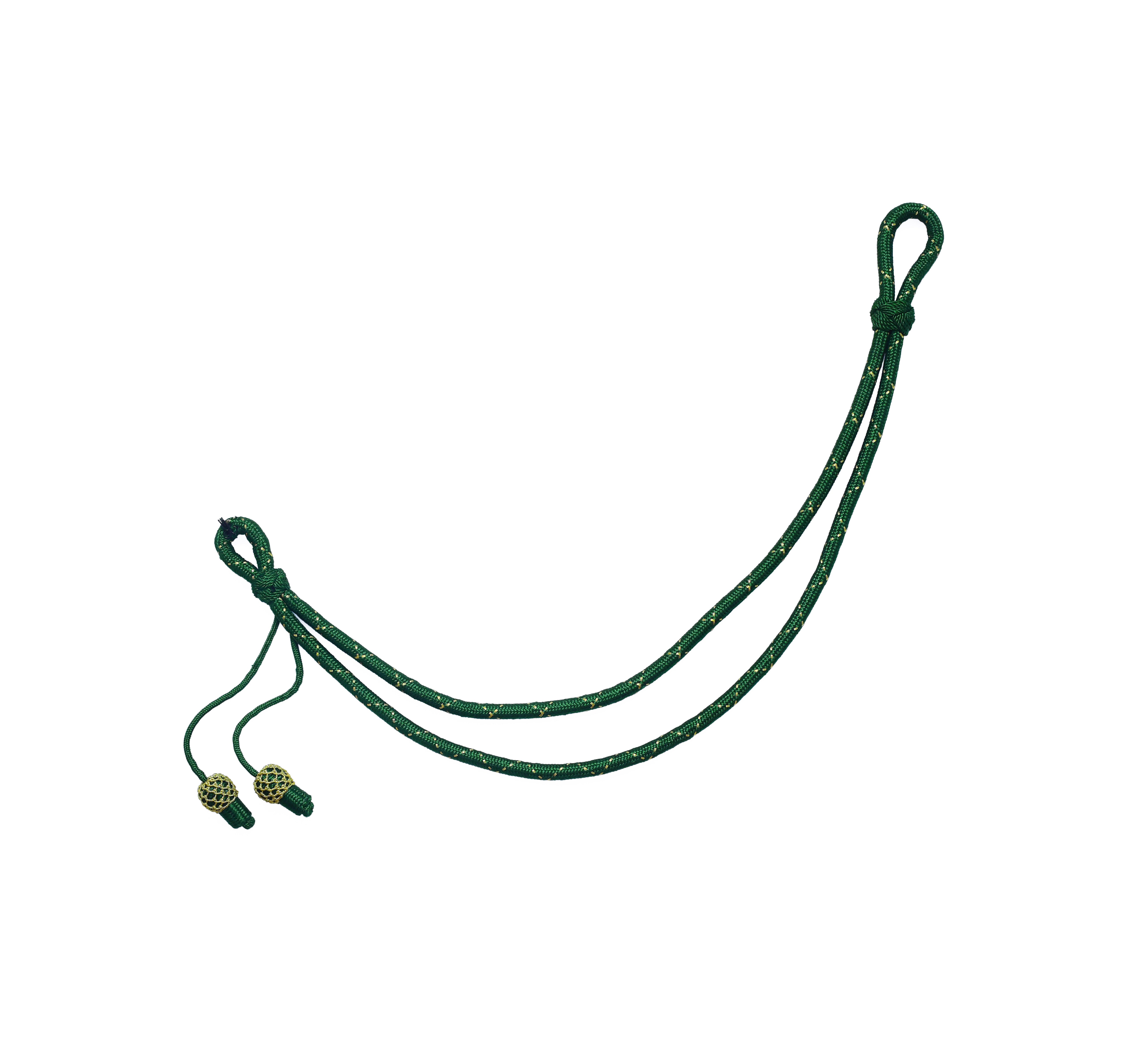 Deitert Fangschnur Gold – Breitgeflecht 43cm + Schlinge 37cm, 6mm Rundschnur – Robust & Edel