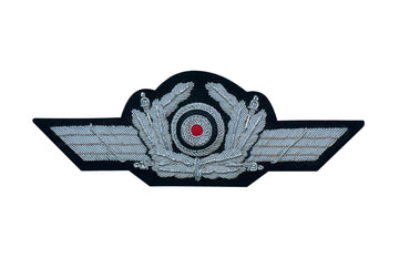 WH handgesticktes Luftwaffe Offizier Schirmmützen Abzeichen