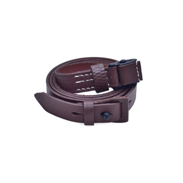 Leder Trageriemen Lederriemen 98K Frosch - dunkelbraun