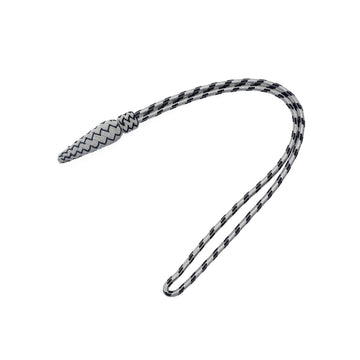 silber/schwarz Portepee mit Zapfen Sword Knot