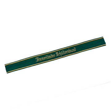 Verein Ärmelband / Ärmelstreifen Ammerländer Schützenbund in gold auf dunkelgrünem Filz
