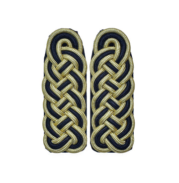 Schultergeflechte – gold/schwarz/gold