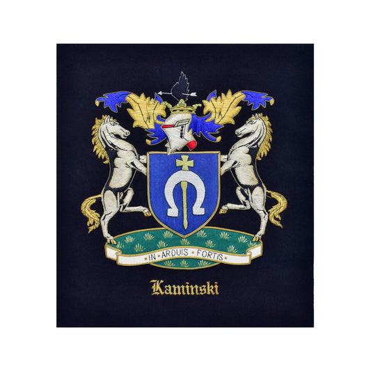 Familienwappen - Hand Embroidered Family Crest Coat of Arms