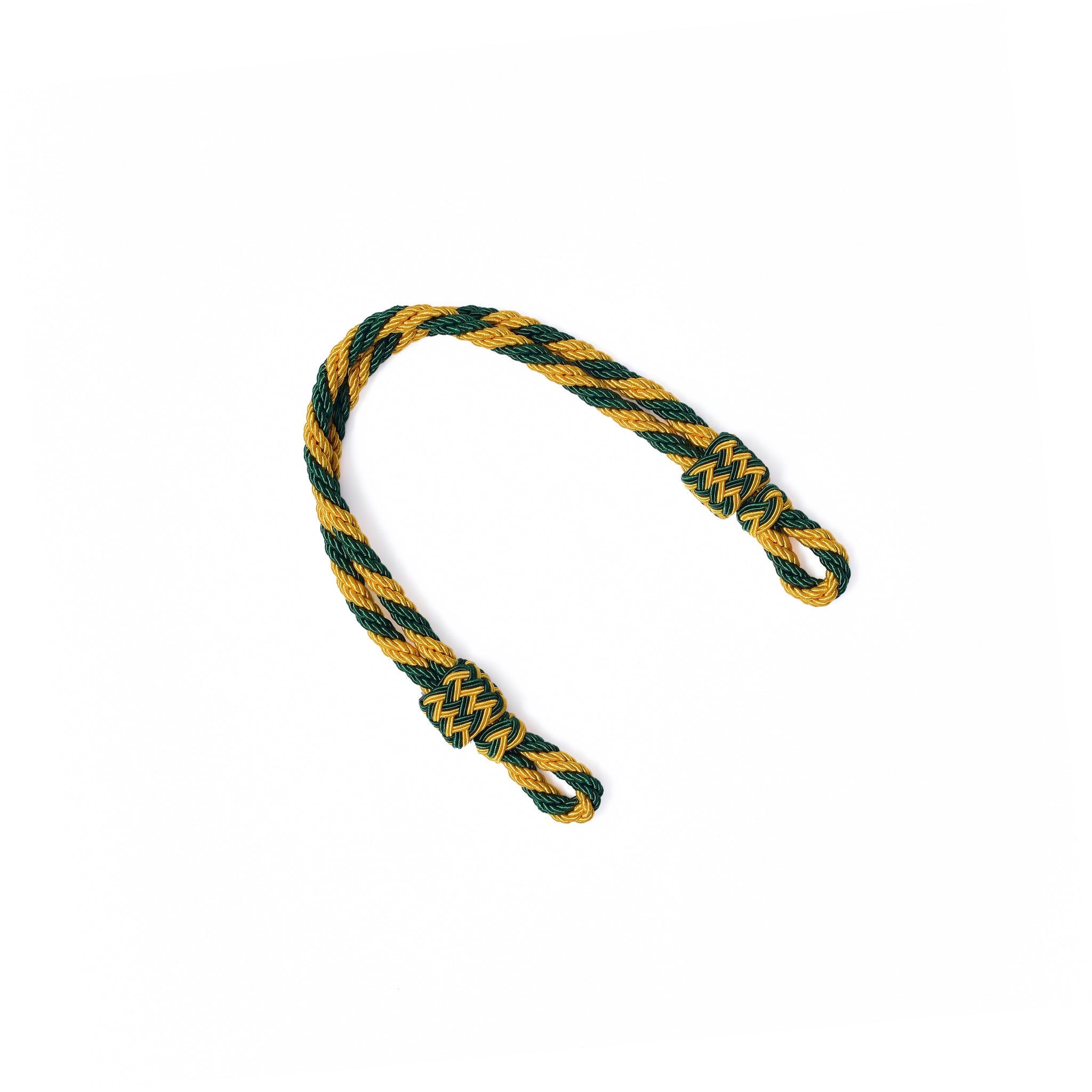 Mützenkordel - gelb/grün Schirmmütze - 6mm / 32cm