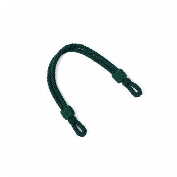 Mützenkordel - dunkelgrün Kunstseide Schirmmütze - 6mm / 32cm