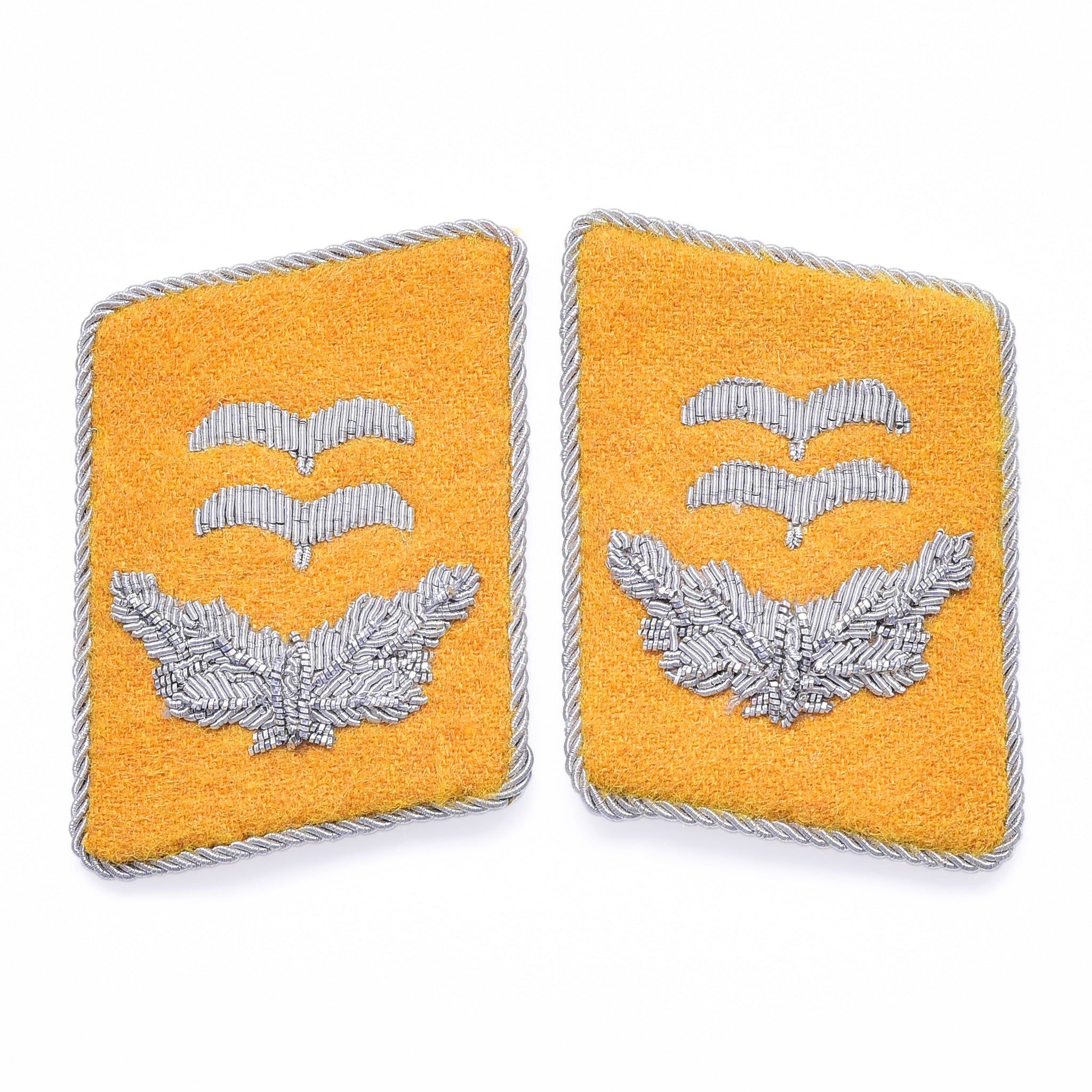 WH Luftwaffe Kragenspiegel Oberleutnant Fliegertruppe Collar Tabs