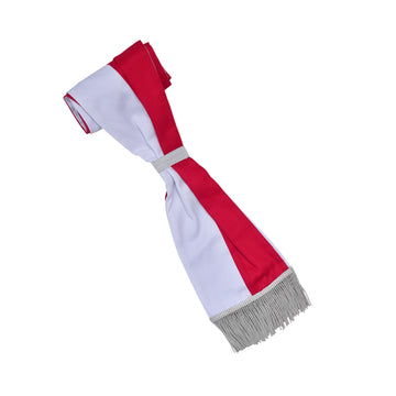 Schärpe rot/weiß aus Baumwolle