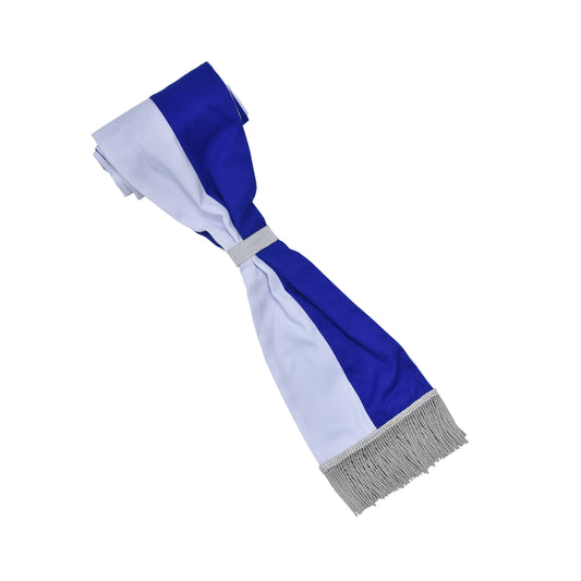 Schärpe blau/weiß aus Baumwolle
