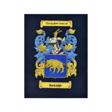 Customize Familienwappen - Embroidered Bullion Family Crest