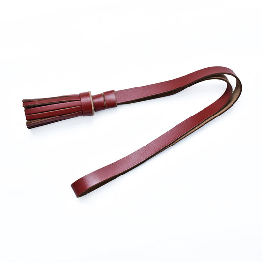 Leder Portepee mit Fransen / Leather Sword Knot with Fringe