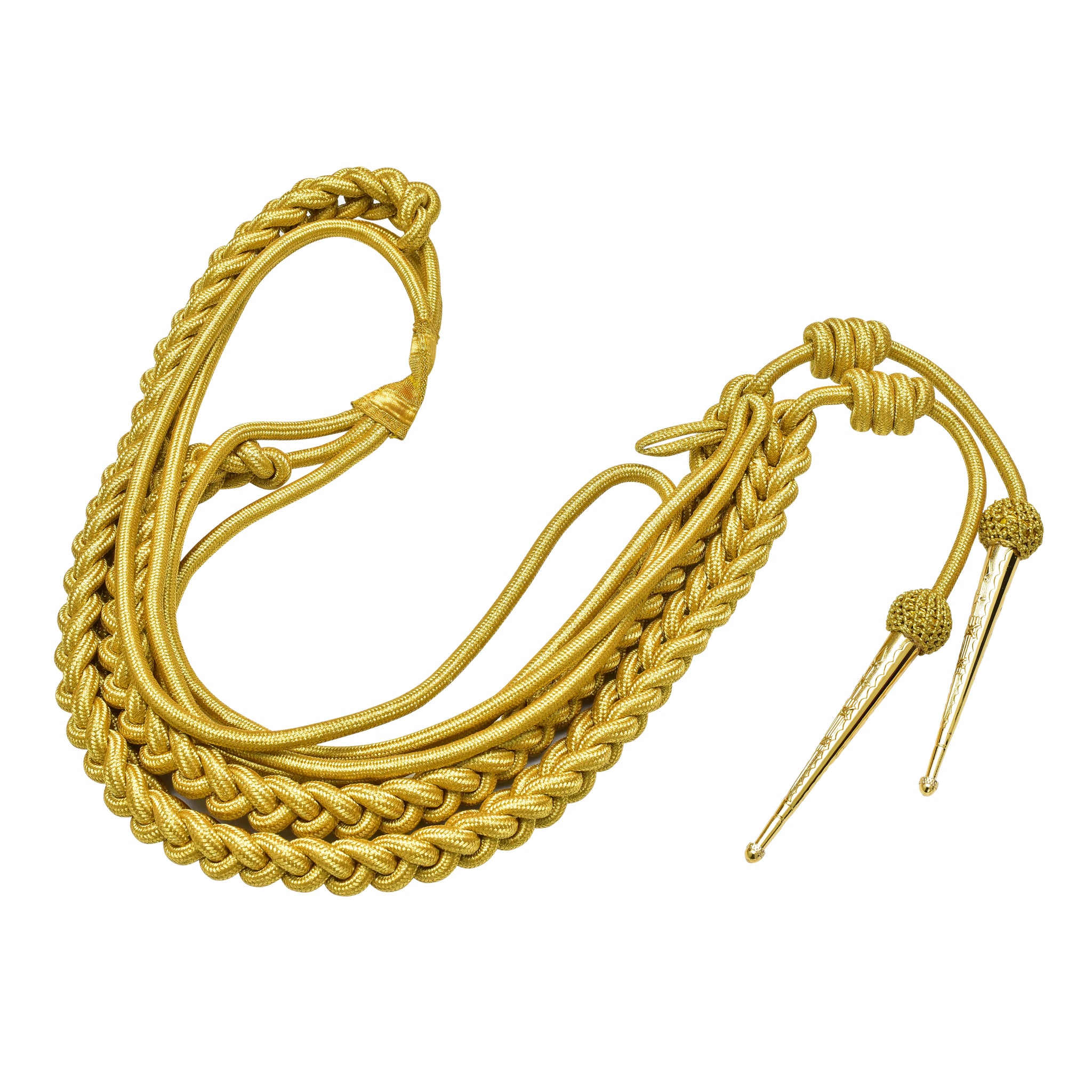 Gold Mylar Aiguillette - Fangschnur