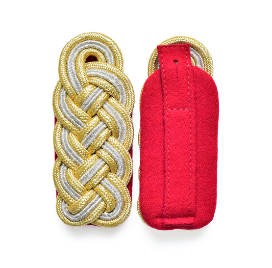 Generalsgeflecht (gold-silber-gold) Schultergeflechte