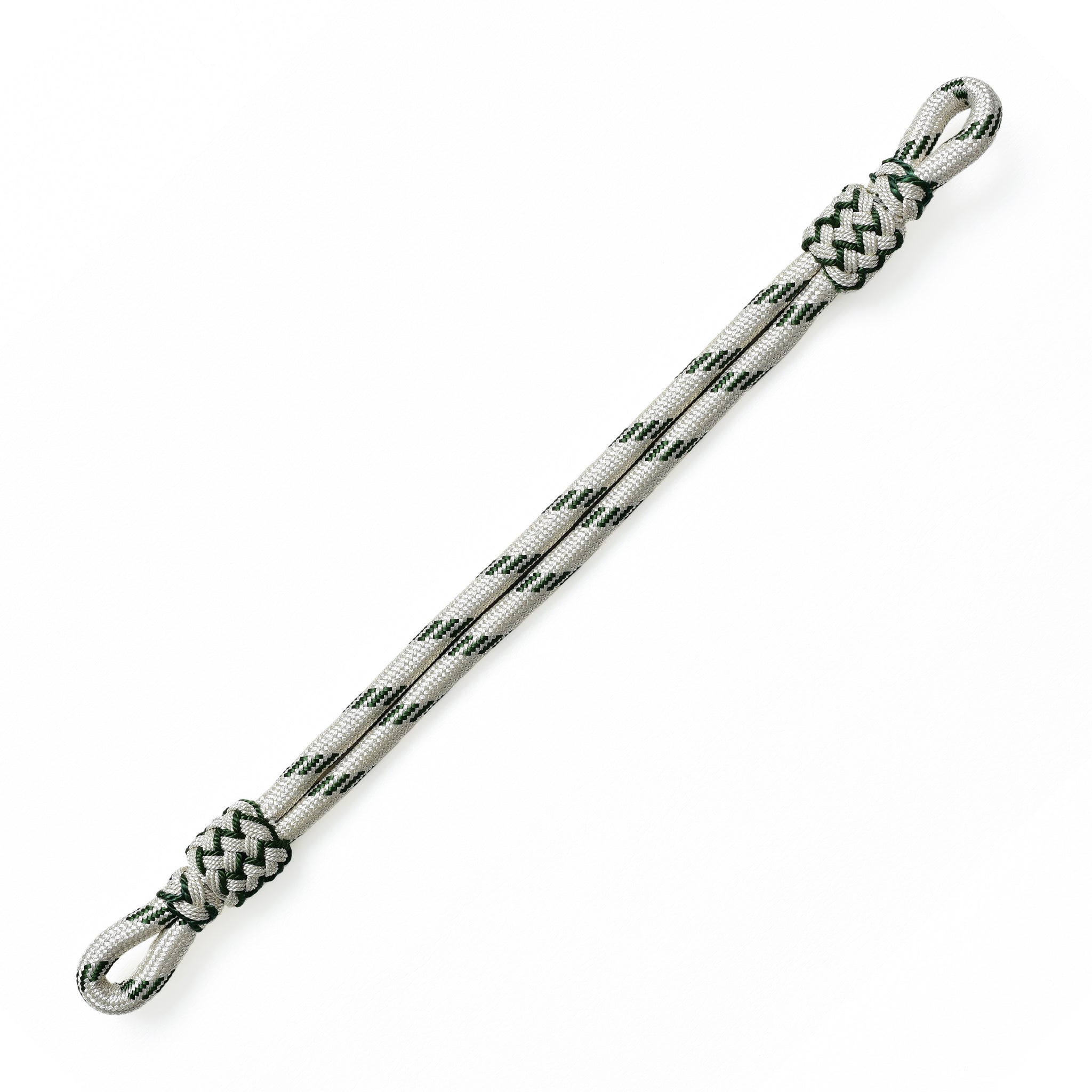 Mützenkordel 6mm Rundschnur silber/grün