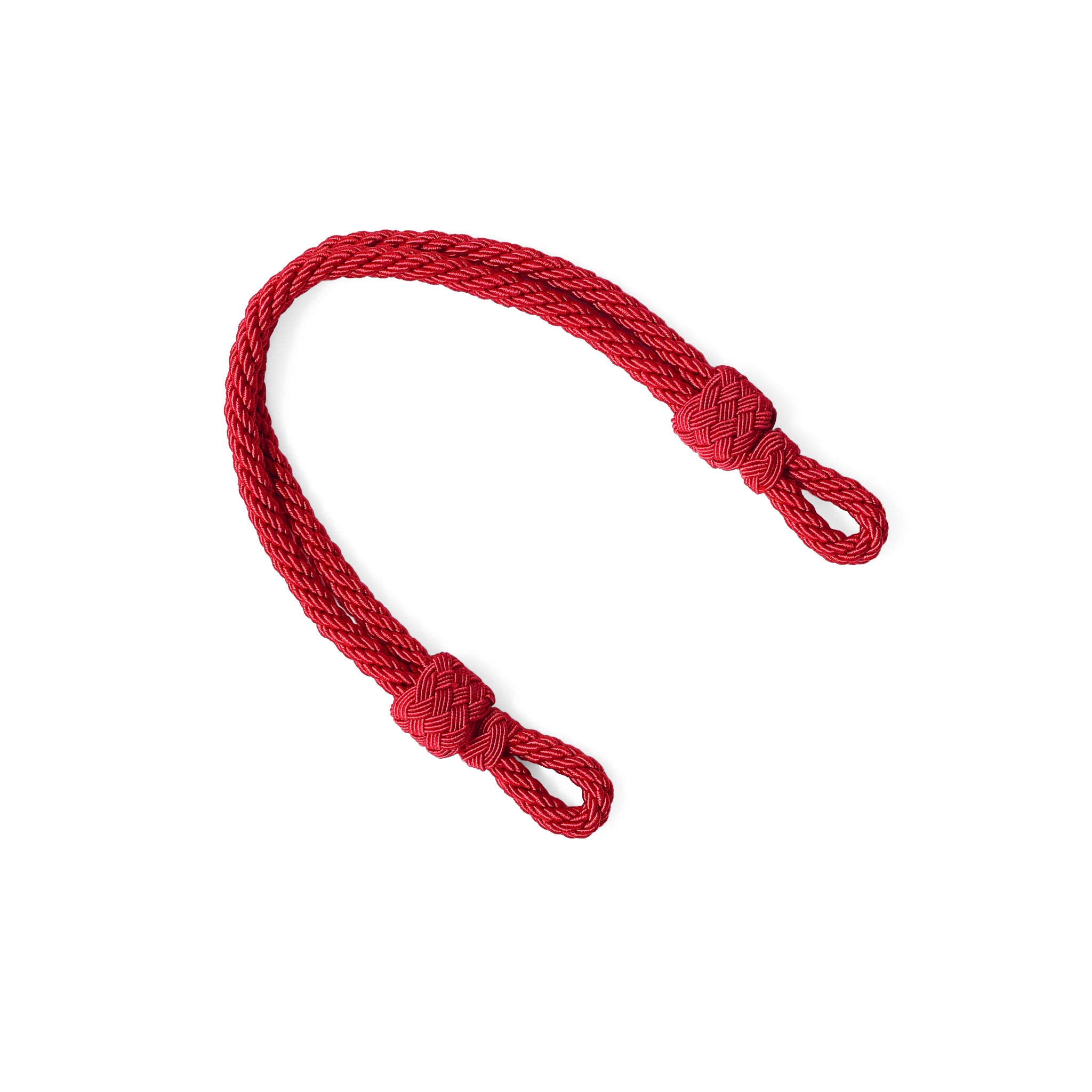 Mützenkordel - rot Kunstseide Schirmmütze - 6mm / 32cm