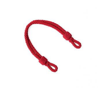 Mützenkordel - rot Kunstseide Schirmmütze - 6mm / 32cm