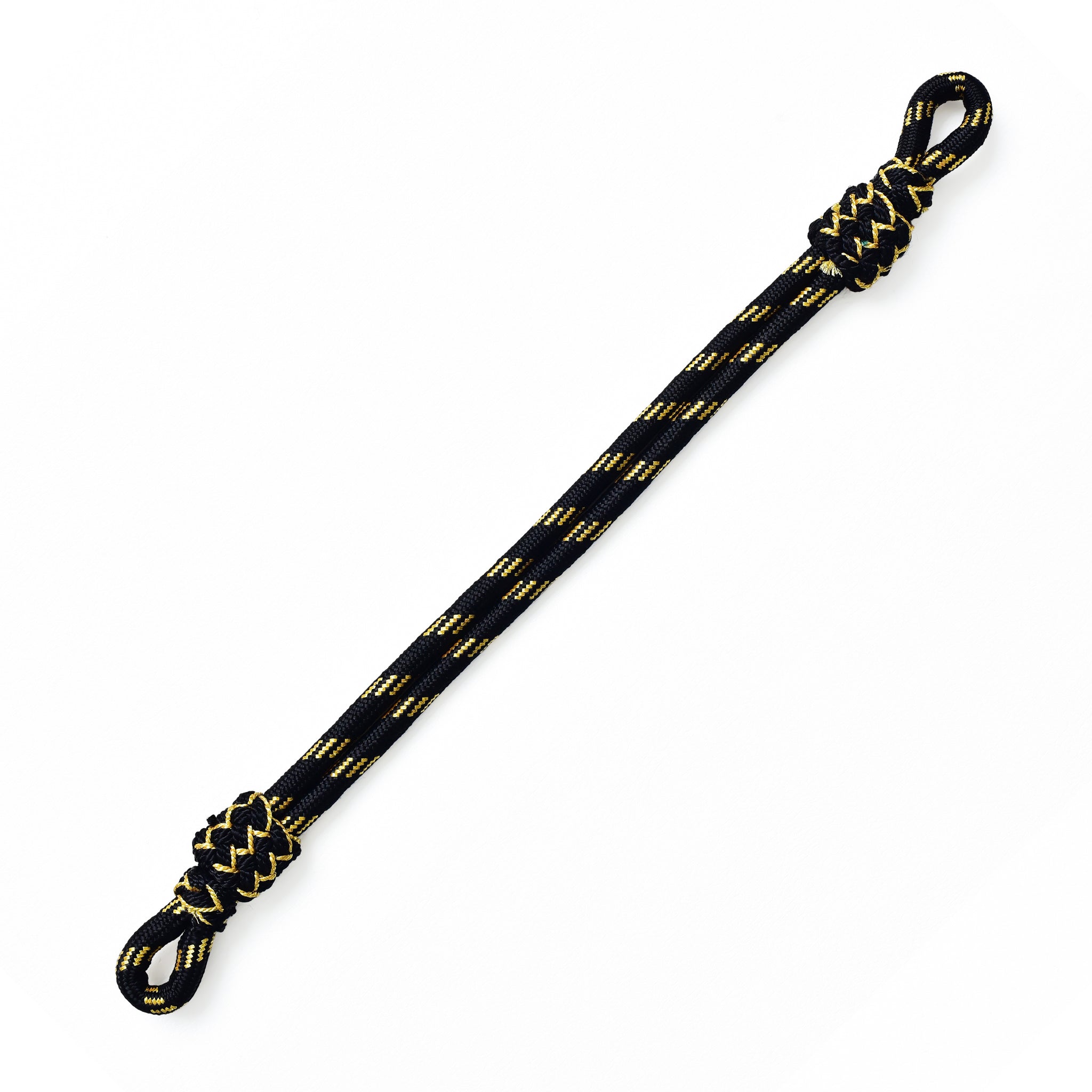 Mützenkordel 6mm Rundschnur schwarz/gold