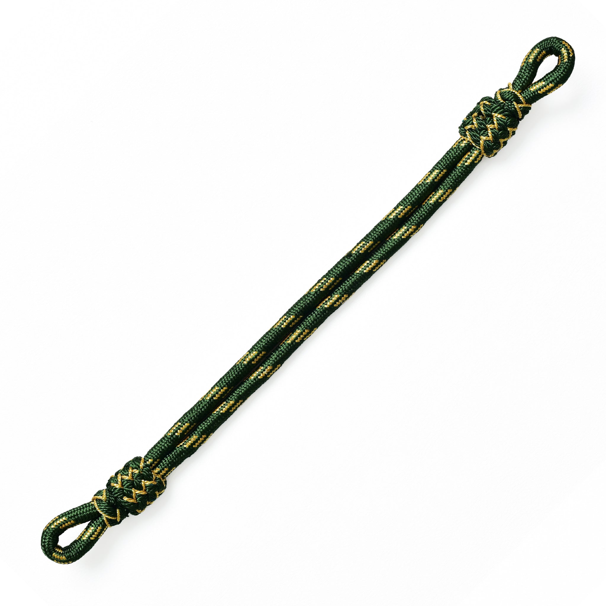 Mützenkordel 6mm Rundschnur grün/gold