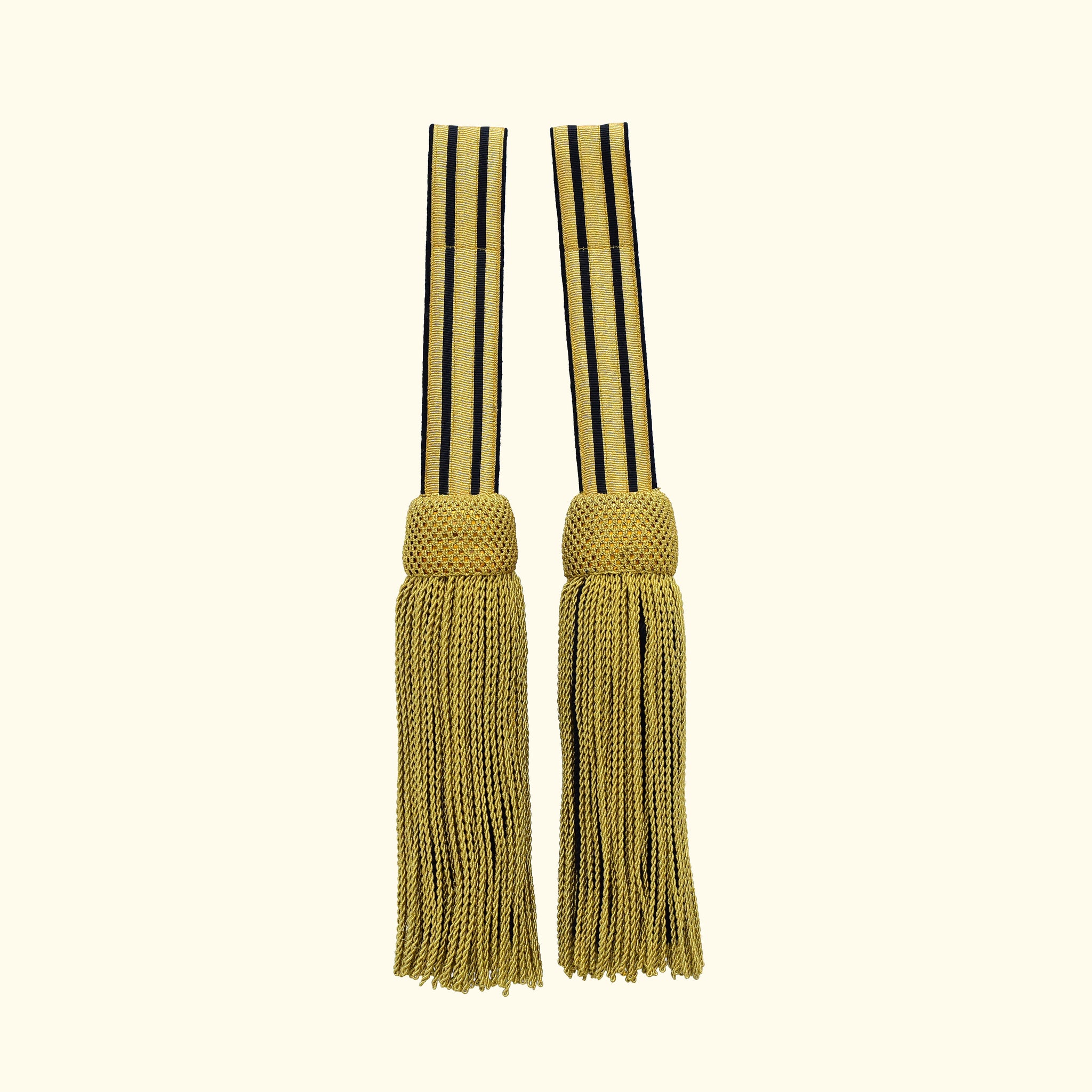 Schärpenquasten – gold/schwarz