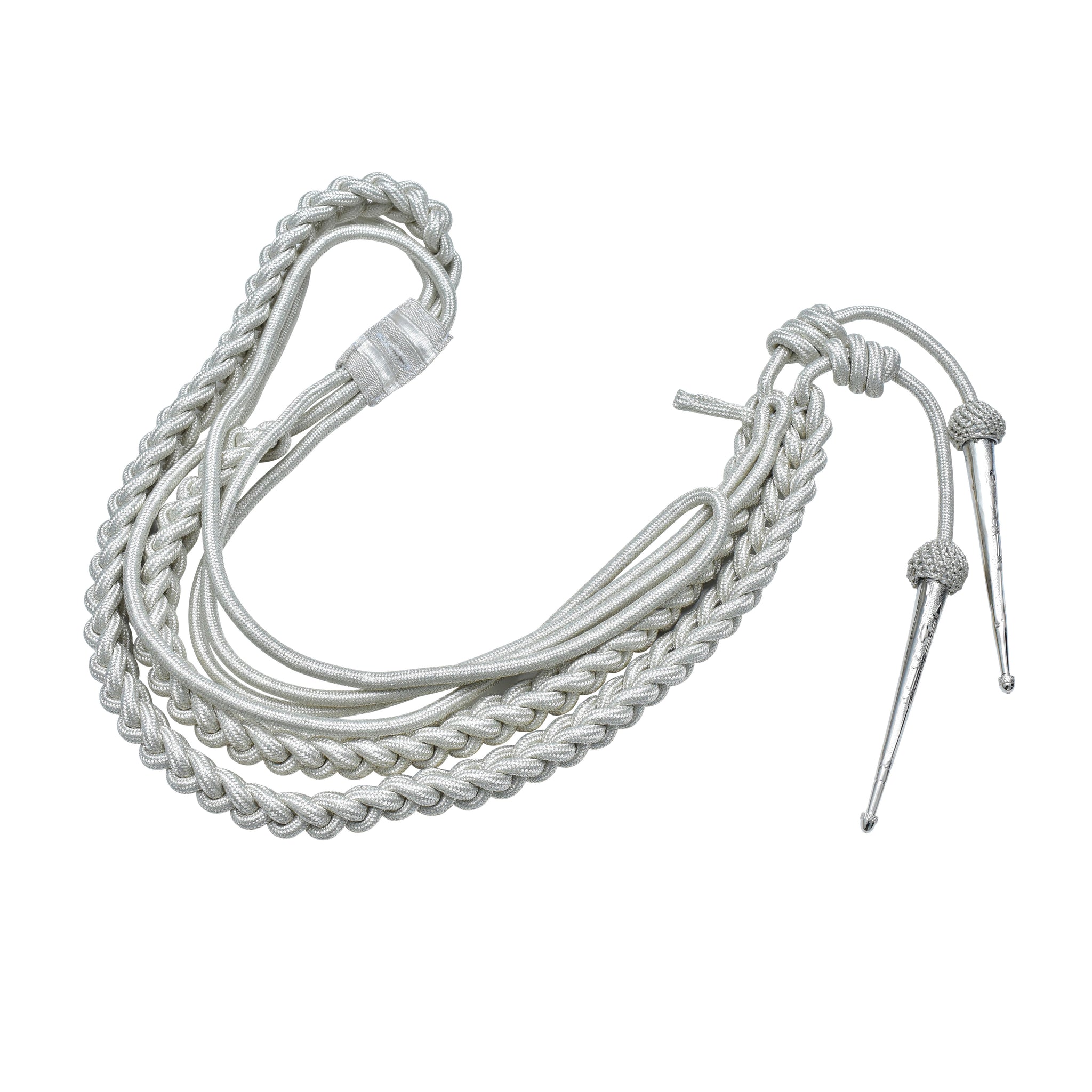Silber Mylar Aiguillette - Fangschnur