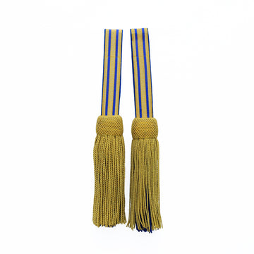 Schärpenquasten – gold/blau