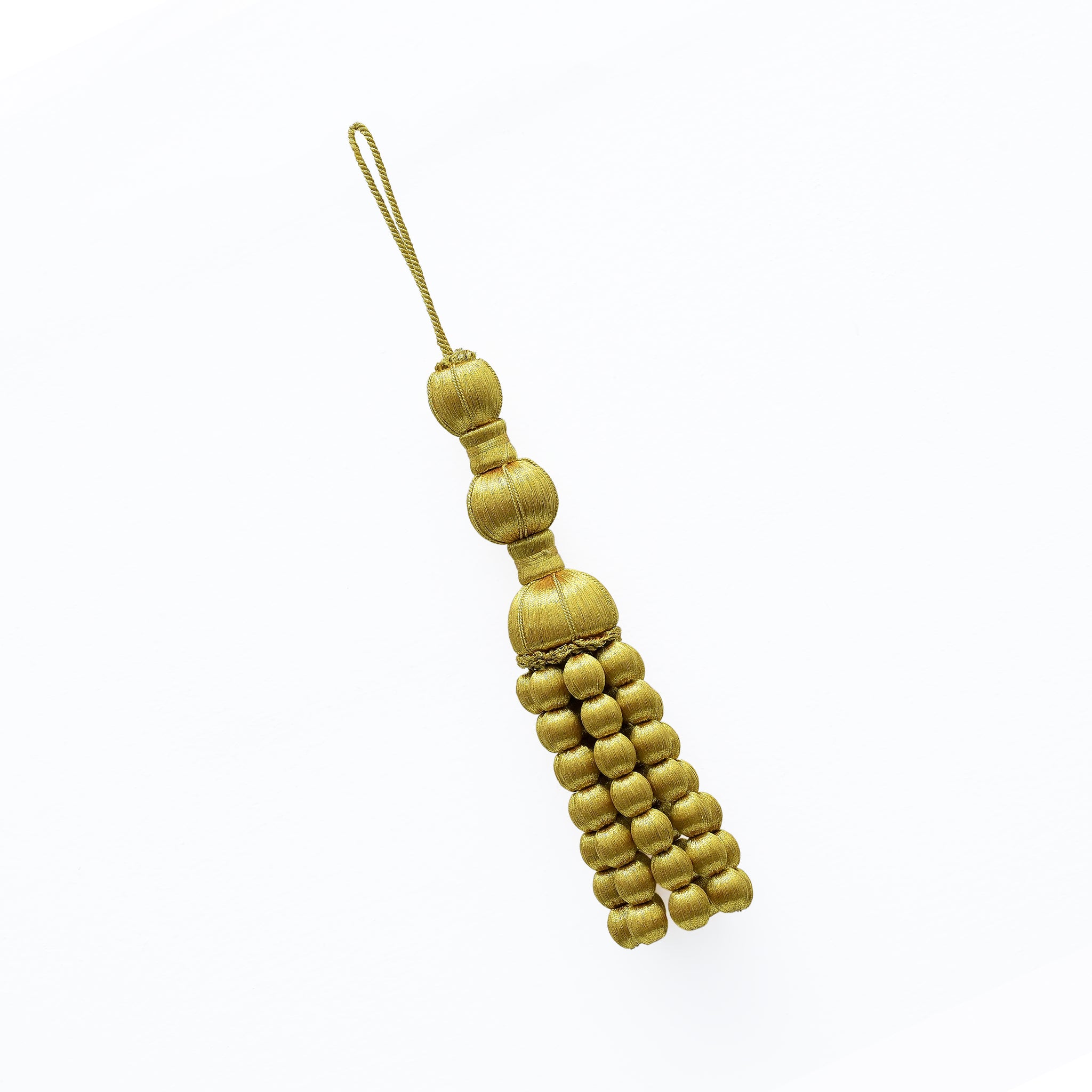 Gold Quasten / Borlas de oro entrefino