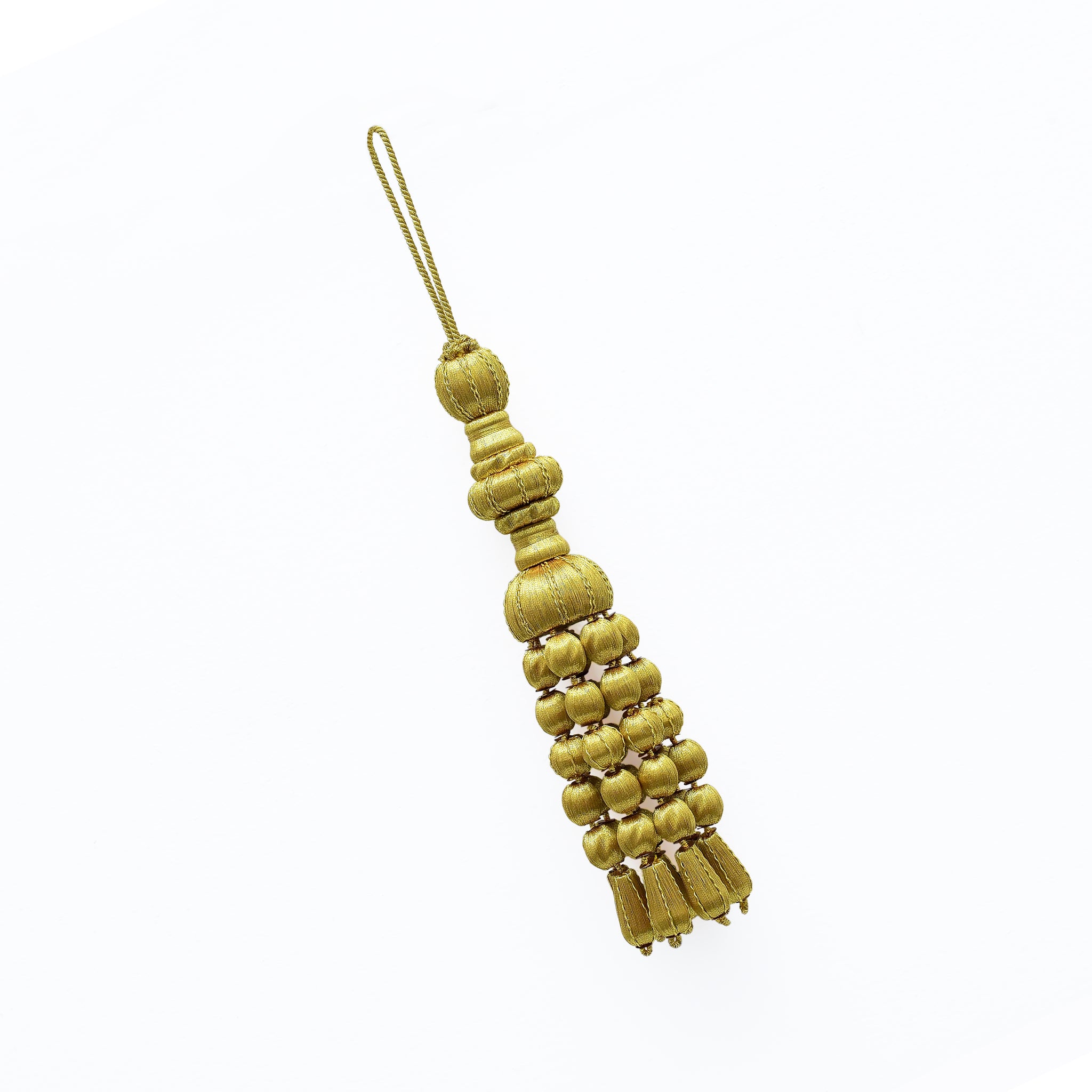 Gold Quasten / Borlas de oro entrefino