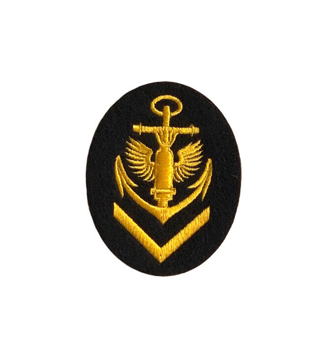 Ärmelabzeichen Kriegsmarine (KM) Marine Artillerie Ober - Maat Abzeichen - Repro