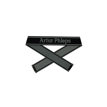 WWII Elite Ärmelband ”Artur Phleps” gewebt WH Cuff title