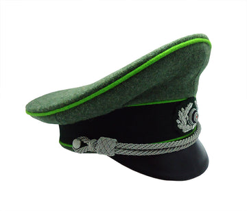 WWII German Heer Offizier Schirmmütze Jäger WH Visor Hat