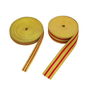 Gold mit roten Streifen Litze / Tresse für Feldbinde 43mm oder 20mm