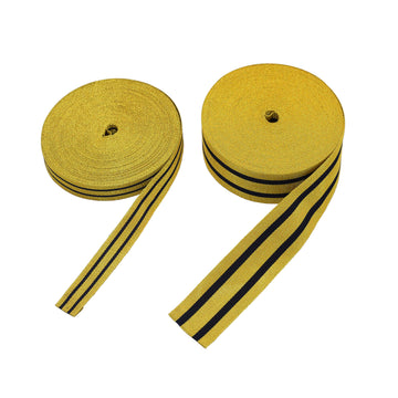 Gold mit schwarzen Streifen Litze / Tresse für Feldbinde 43mm oder 20mm