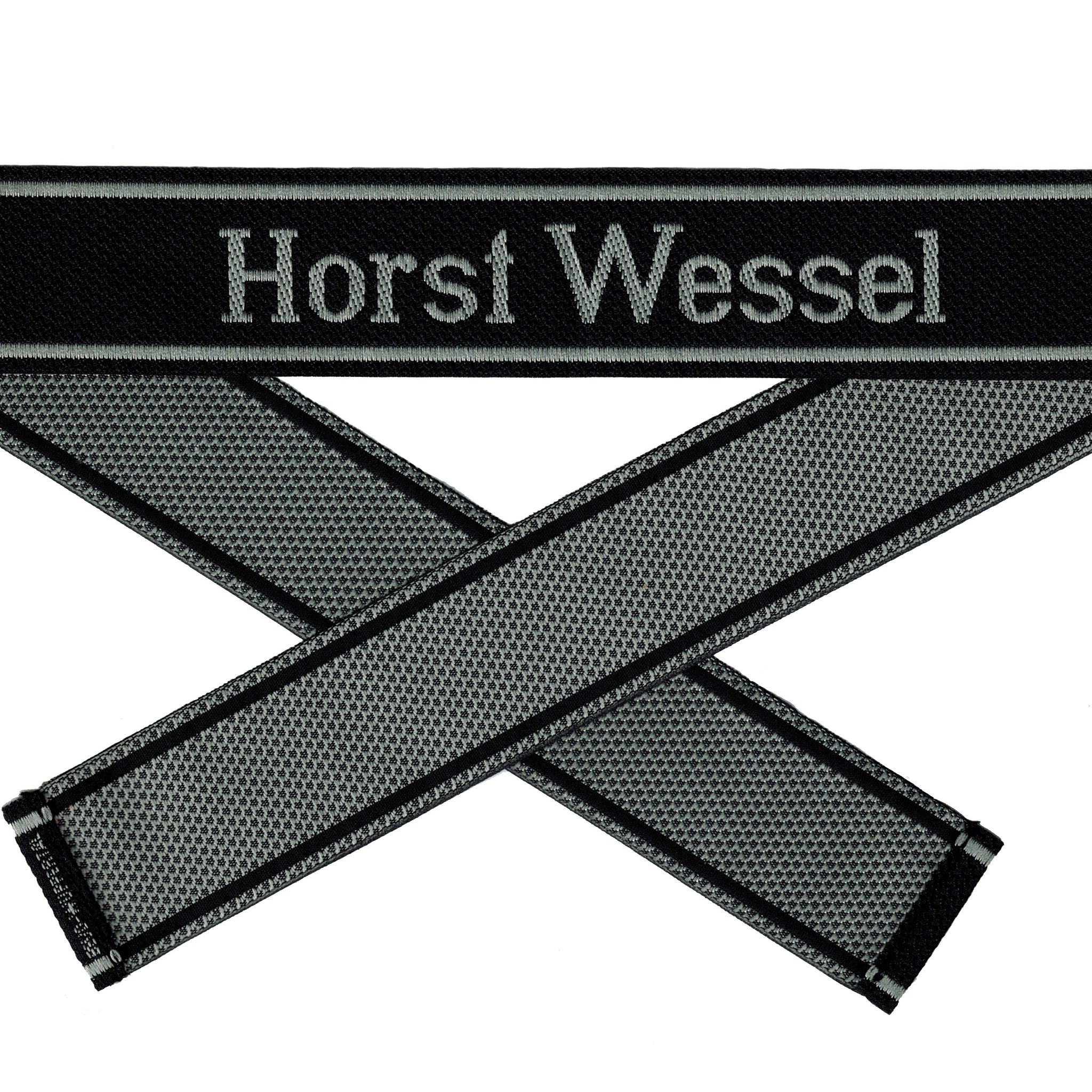 WWII Elite Ärmelband ”Horst Wessel” gewebt WH Bevo Cuff title
