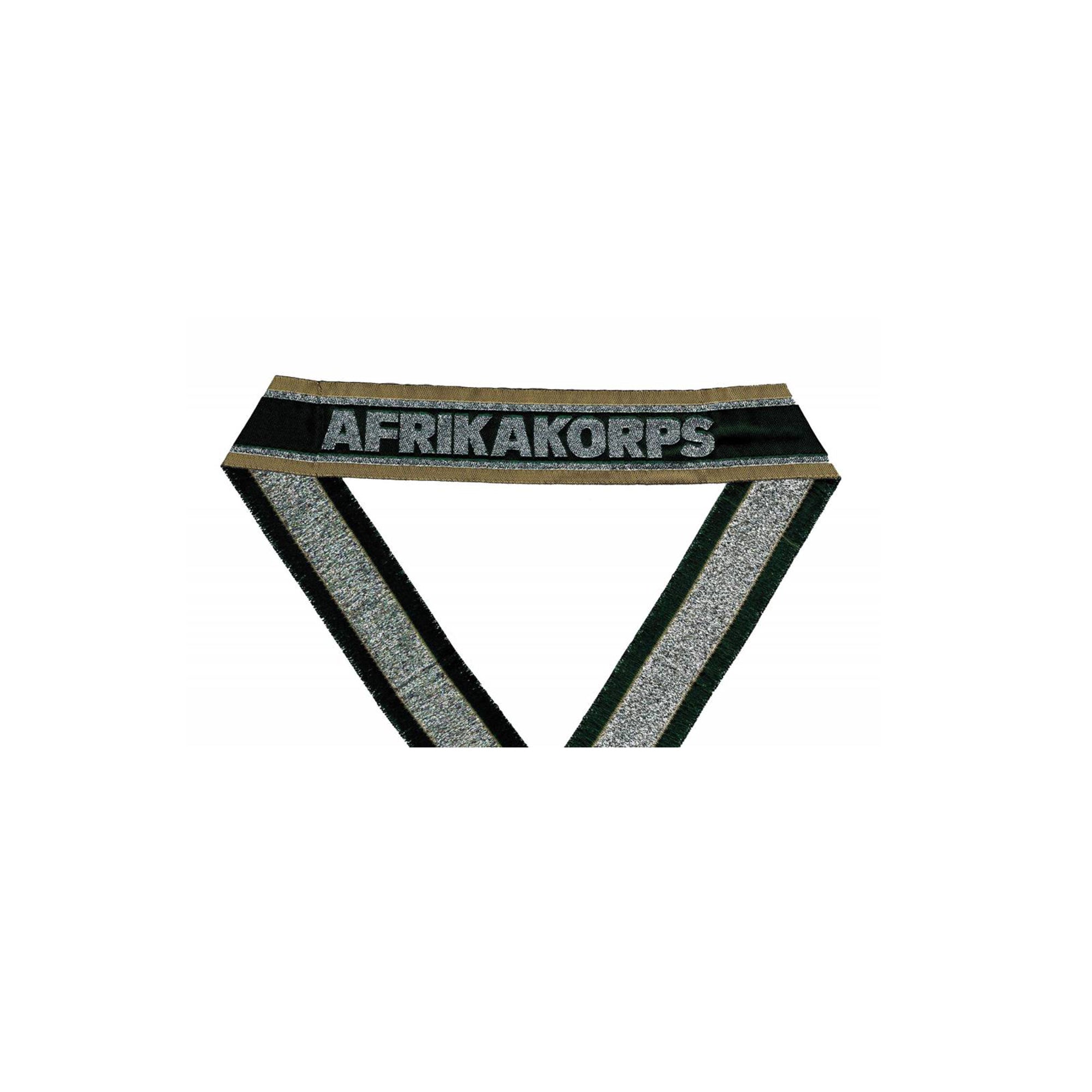 WWII Ärmelband DAK ”AFRIKAKORPS” gewebt WH Cuff title BEVO